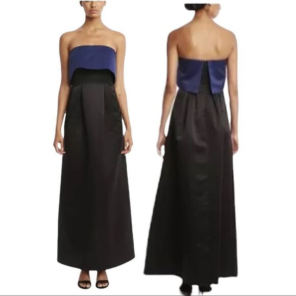 Sable & Zoe Blue & Black Gown - Picture 5 of 7